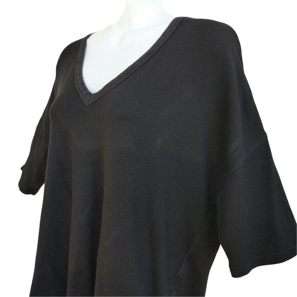 Rag and Bone Tee T-Shirt V neck High Low Hem Soft Stretchy Knit Jersey Drop Slv - Picture 3 of 6